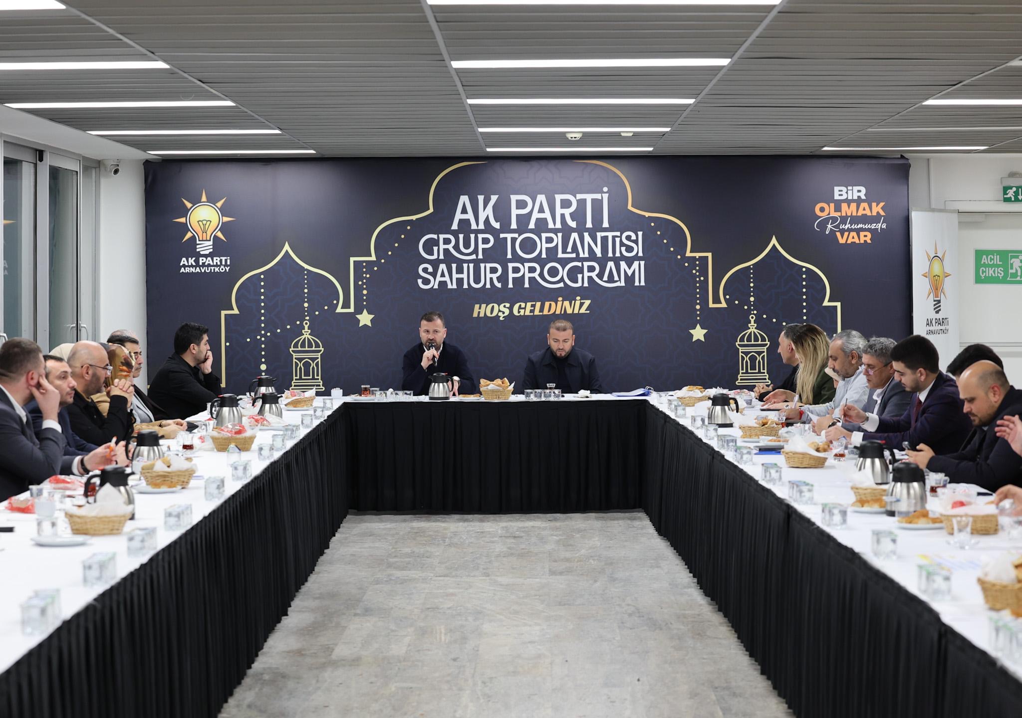 Meclis üyelerimiz ile birlikte sahur soframızda bir araya geldik